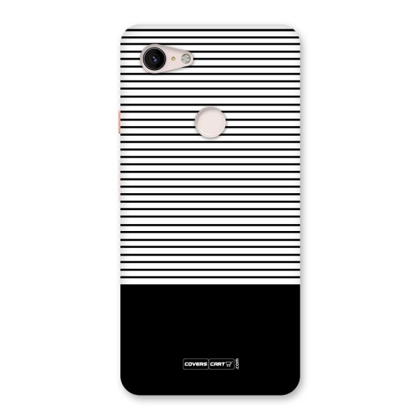 Classy Black Stripes Back Case for Google Pixel 3 XL