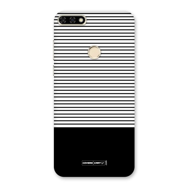 Classy Black Stripes Back Case for Honor 7A