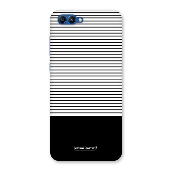 Classy Black Stripes Back Case for Honor View 10