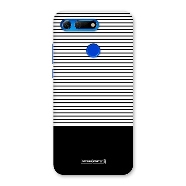 Classy Black Stripes Back Case for Honor View 20