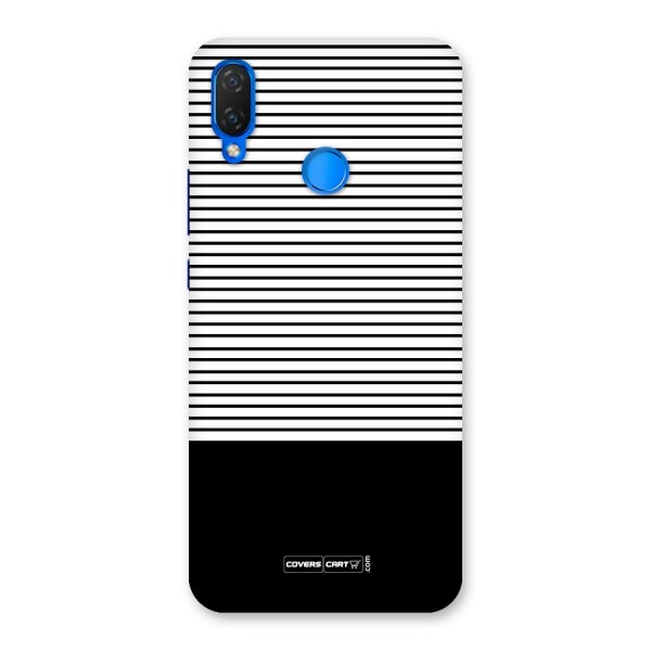 Classy Black Stripes Back Case for Huawei Nova 3i
