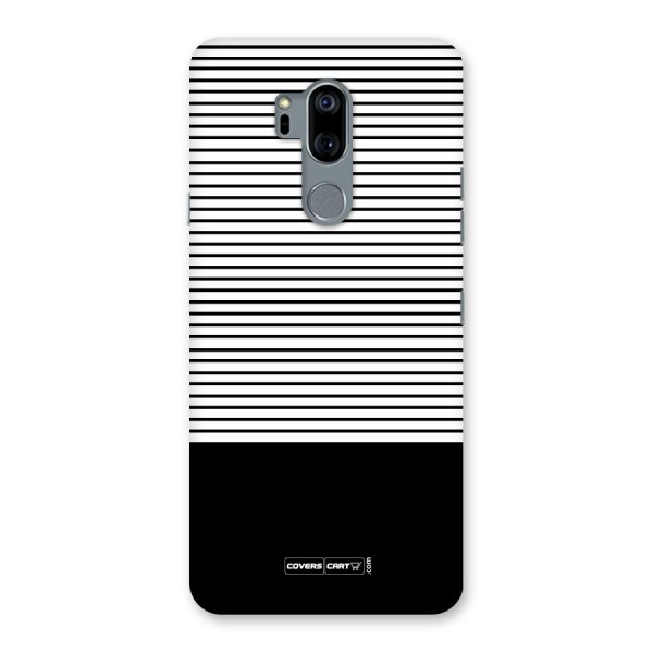 Classy Black Stripes Back Case for LG G7