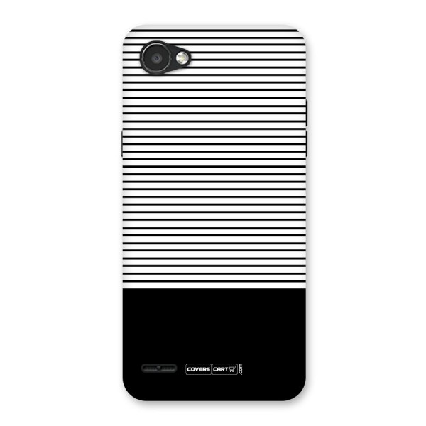 Classy Black Stripes Back Case for LG Q6