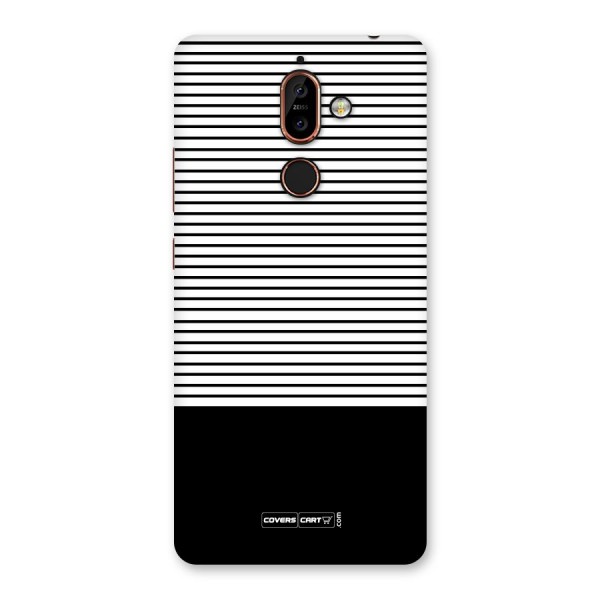 Classy Black Stripes Back Case for Nokia 7 Plus