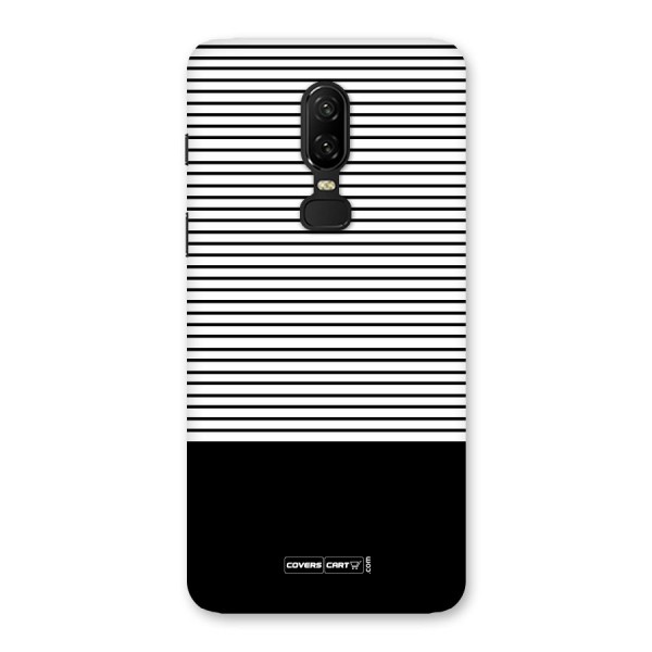 Classy Black Stripes Back Case for OnePlus 6