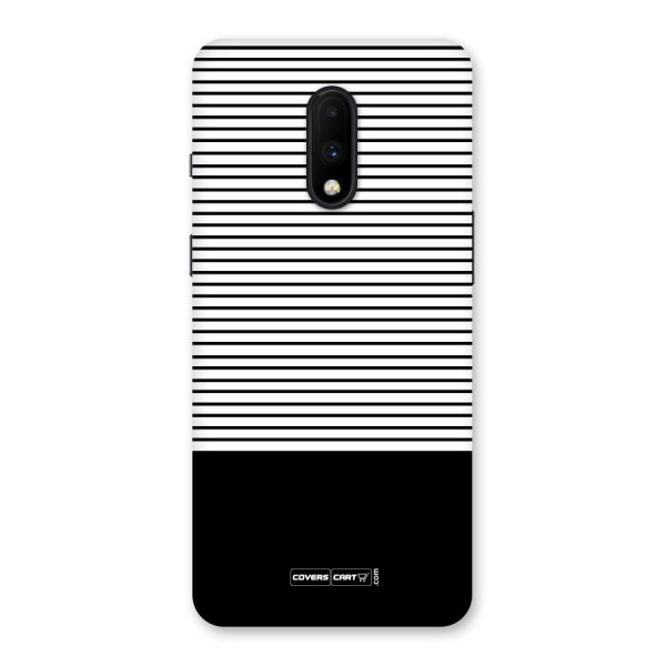 Classy Black Stripes Back Case for OnePlus 7