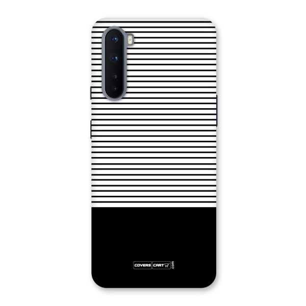 Classy Black Stripes Back Case for OnePlus Nord