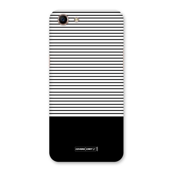 Classy Black Stripes Back Case for Oppo A83 (2018)