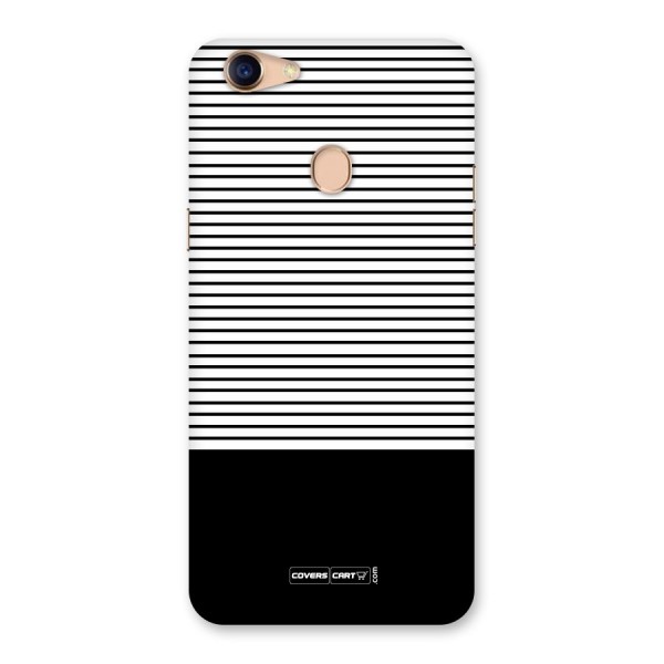 Classy Black Stripes Back Case for Oppo F5 Youth