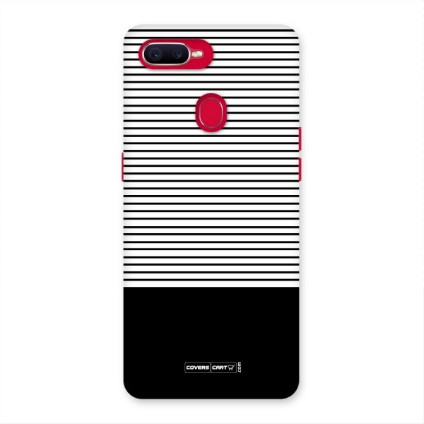 Classy Black Stripes Back Case for Oppo F9 Pro