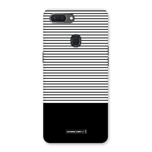 Classy Black Stripes Back Case for Oppo Realme 2