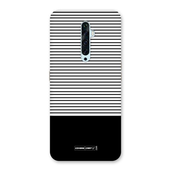 Classy Black Stripes Back Case for Oppo Reno2 F