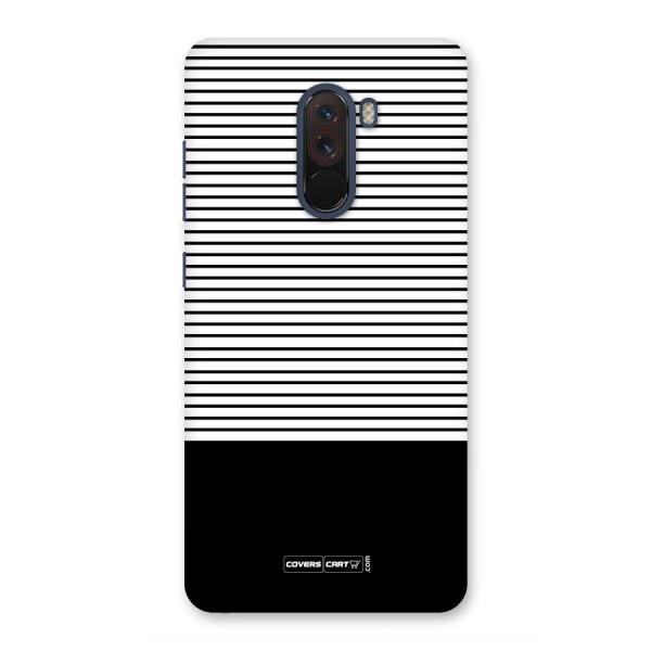 Classy Black Stripes Back Case for Poco F1