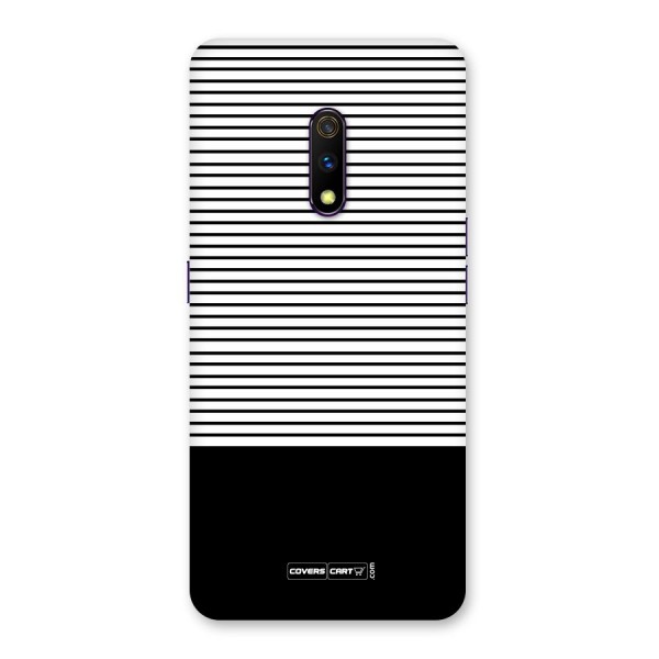 Classy Black Stripes Back Case for Realme X