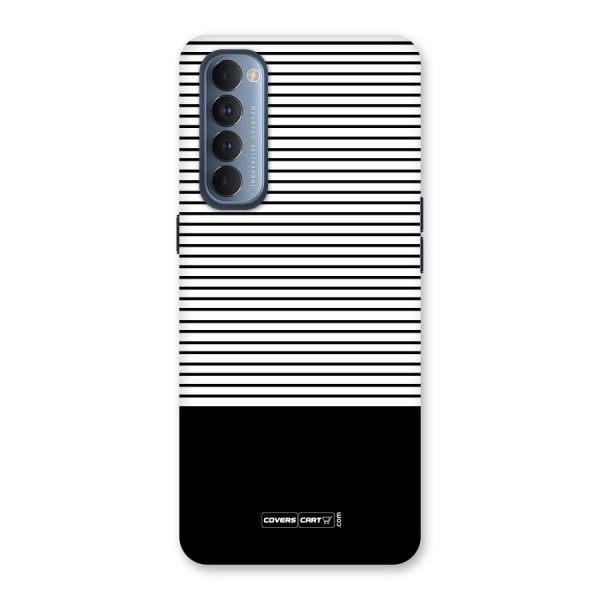 Classy Black Stripes Back Case for Reno4 Pro