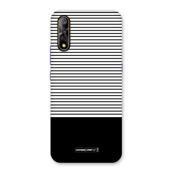 Classy Black Stripes Back Case for Vivo S1