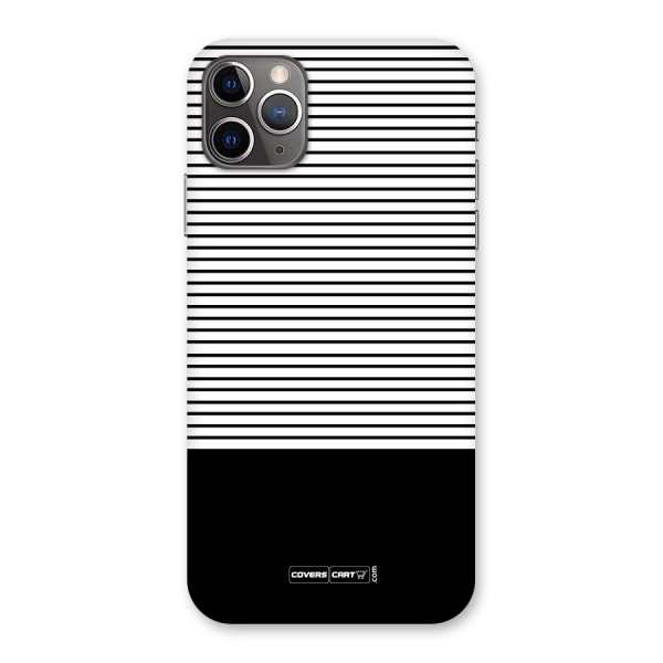 Classy Black Stripes Back Case for iPhone 11 Pro Max