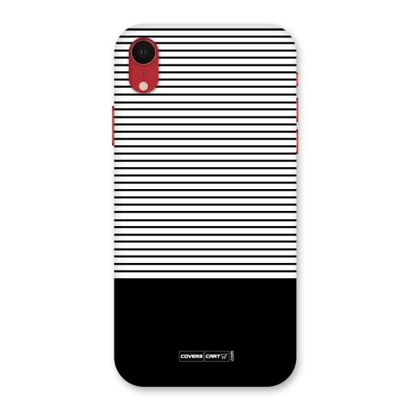 Classy Black Stripes Back Case for iPhone XR