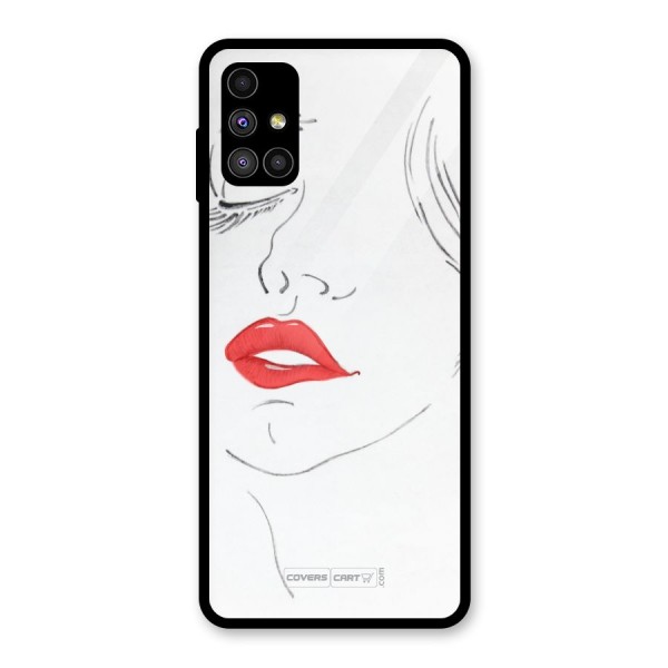 Classy Girl Glass Back Case for Galaxy M51