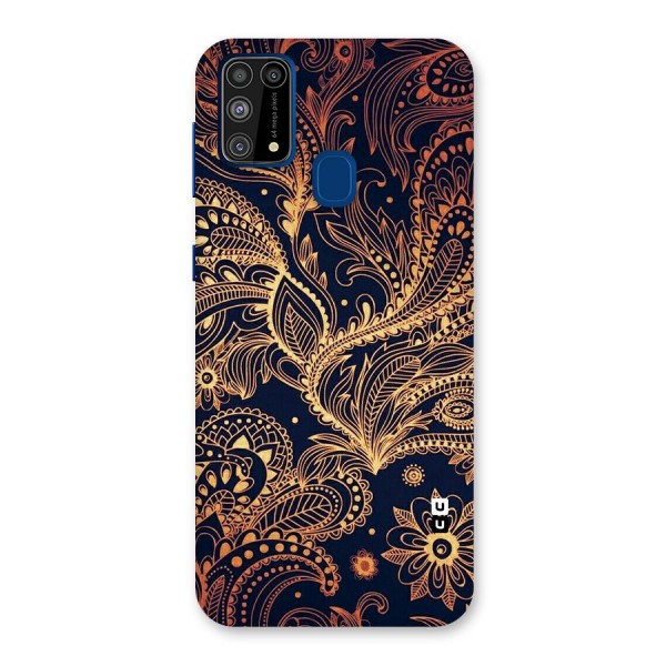 Classy Golden Leafy Design Back Case for Galaxy M31