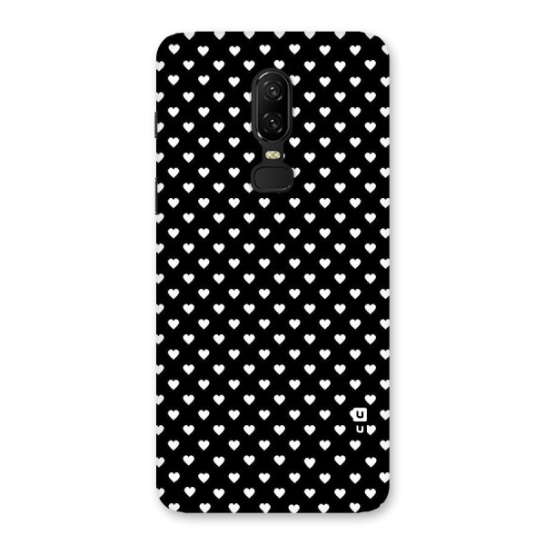 Classy Hearty Polka Back Case for OnePlus 6