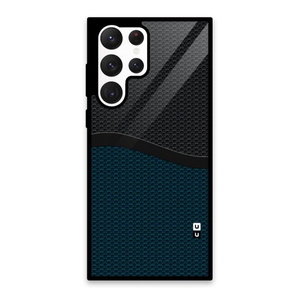 Classy Rugged Bicolor Glass Back Case for Galaxy S22 Ultra 5G