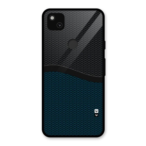Classy Rugged Bicolor Glass Back Case for Google Pixel 4a