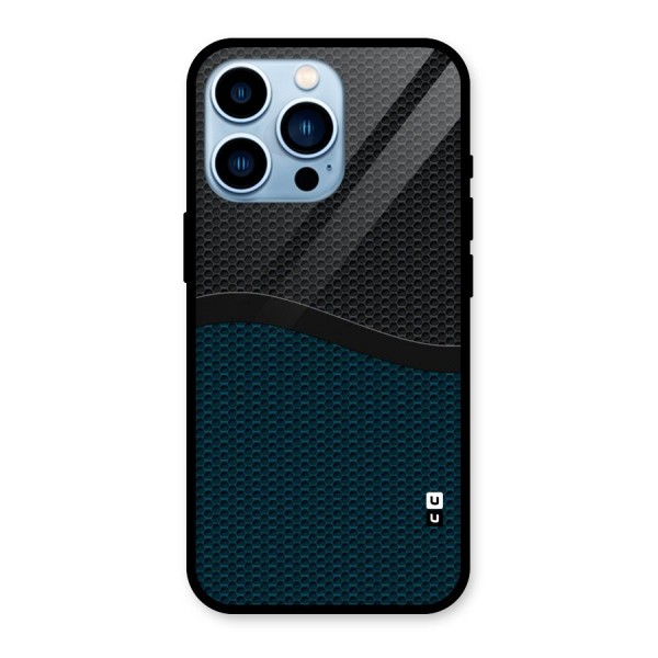 Classy Rugged Bicolor Glass Back Case for iPhone 13 Pro