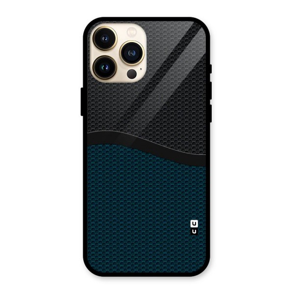Classy Rugged Bicolor Glass Back Case for iPhone 13 Pro Max