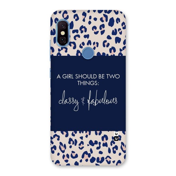 Classy and Fabulous Back Case for Redmi Note 6 Pro