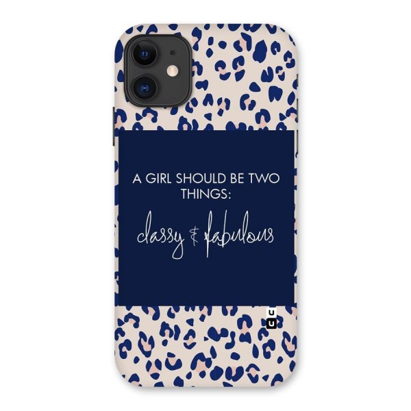 Classy and Fabulous Back Case for iPhone 11