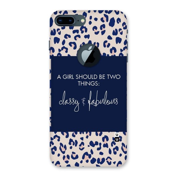 Classy and Fabulous Back Case for iPhone 7 Plus Logo Cut