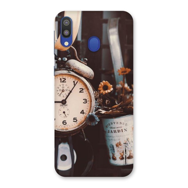 Clock And Flowers Back Case for Galaxy M20