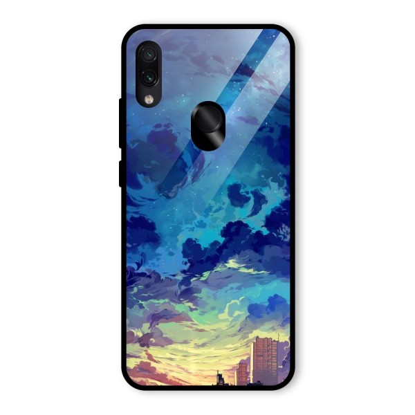 Cloud Art Glass Back Case for Redmi Note 7 Pro