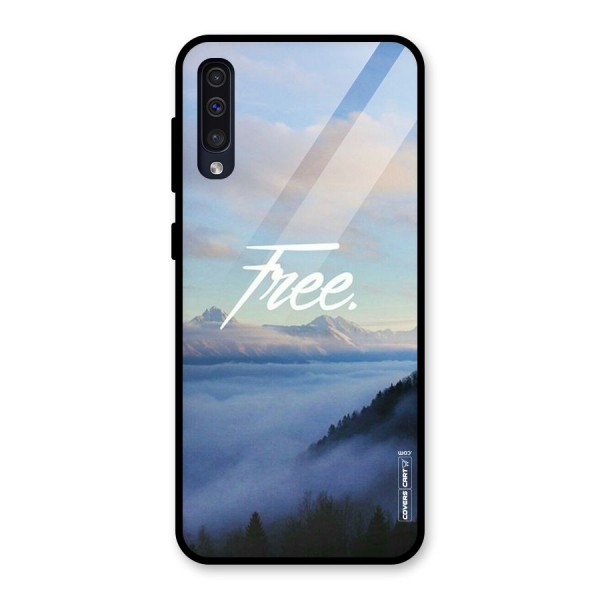 Cloudy Free Glass Back Case for Galaxy A50