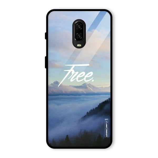 Cloudy Free Glass Back Case for OnePlus 6T