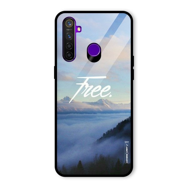 Cloudy Free Glass Back Case for Realme 5 Pro