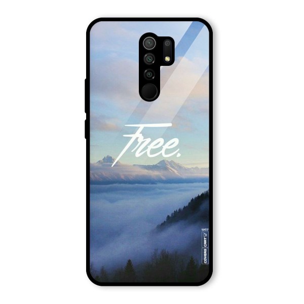 Cloudy Free Glass Back Case for Redmi 9 Prime