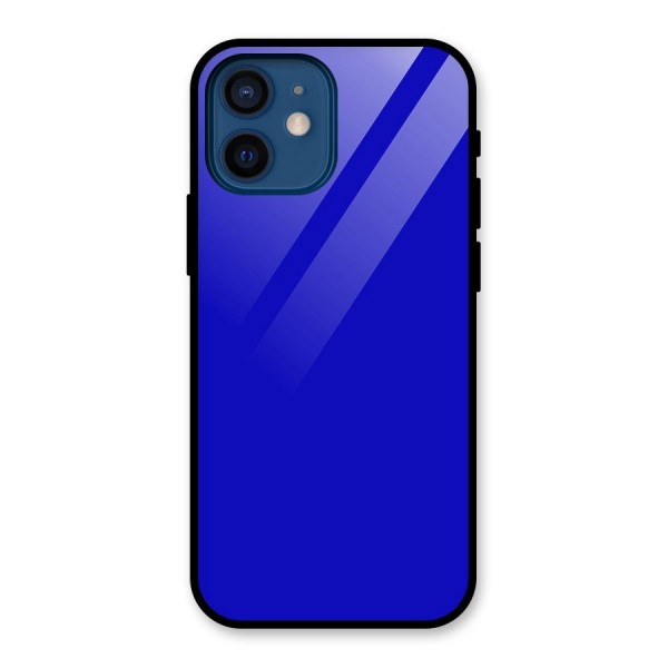 Cobalt Blue Glass Back Case for iPhone 12 Mini