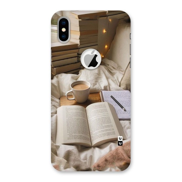 Coffee And Books Back Case for iPhone XS Logo Cut