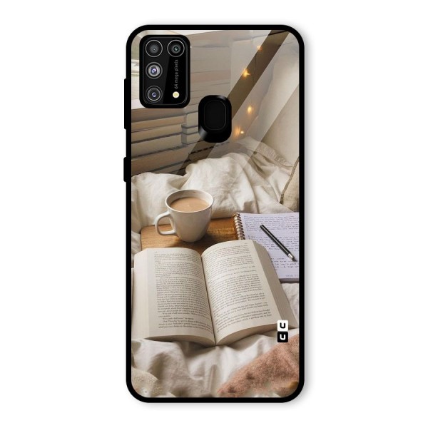 Coffee And Books Glass Back Case for Galaxy M31