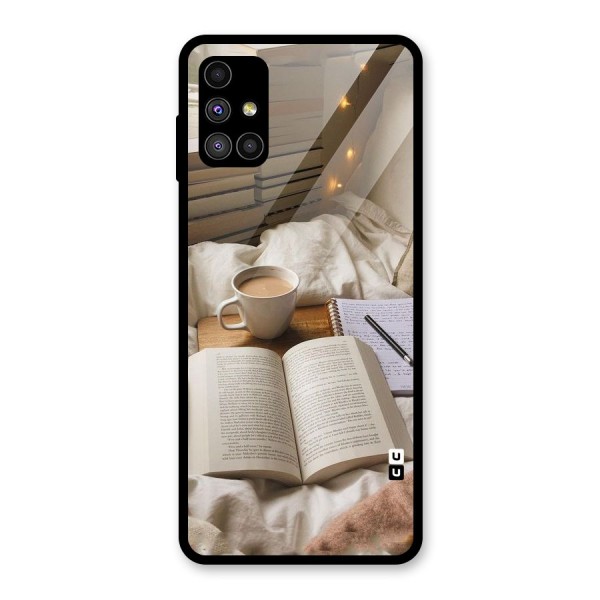 Coffee And Books Glass Back Case for Galaxy M51