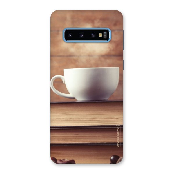 Coffee And Bookworm Back Case for Galaxy S10