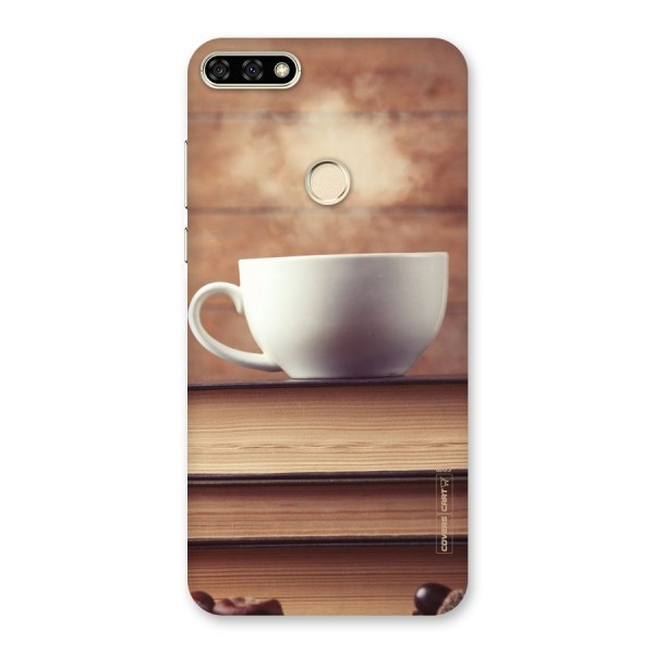 Coffee And Bookworm Back Case for Honor 7A