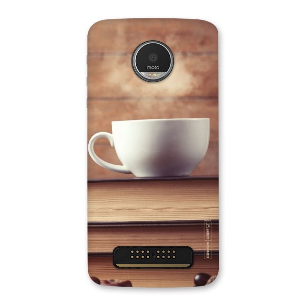 Coffee And Bookworm Back Case for Moto Z Play