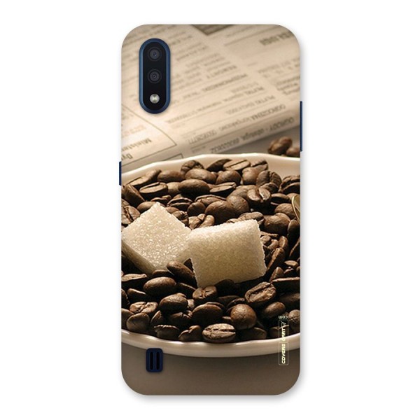 Coffee And Sugar Cubes Back Case for Galaxy M01