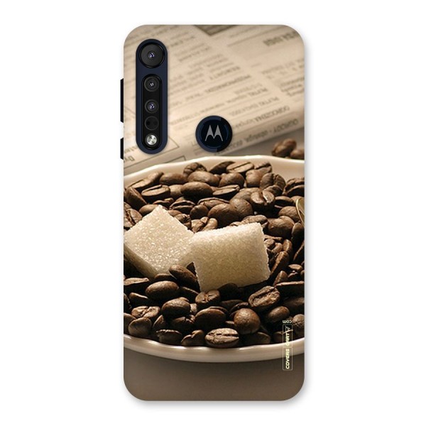 Coffee And Sugar Cubes Back Case for Motorola One Macro