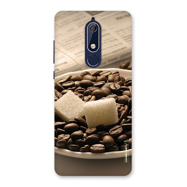 Coffee And Sugar Cubes Back Case for Nokia 5.1