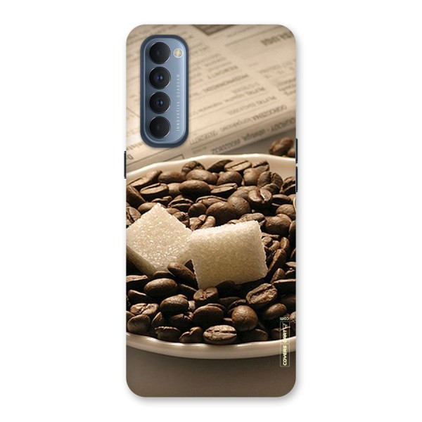 Coffee And Sugar Cubes Back Case for Reno4 Pro