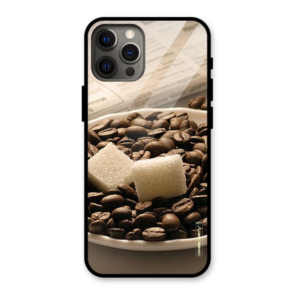 Coffee And Sugar Cubes Glass Back Case for iPhone 12 Pro Max